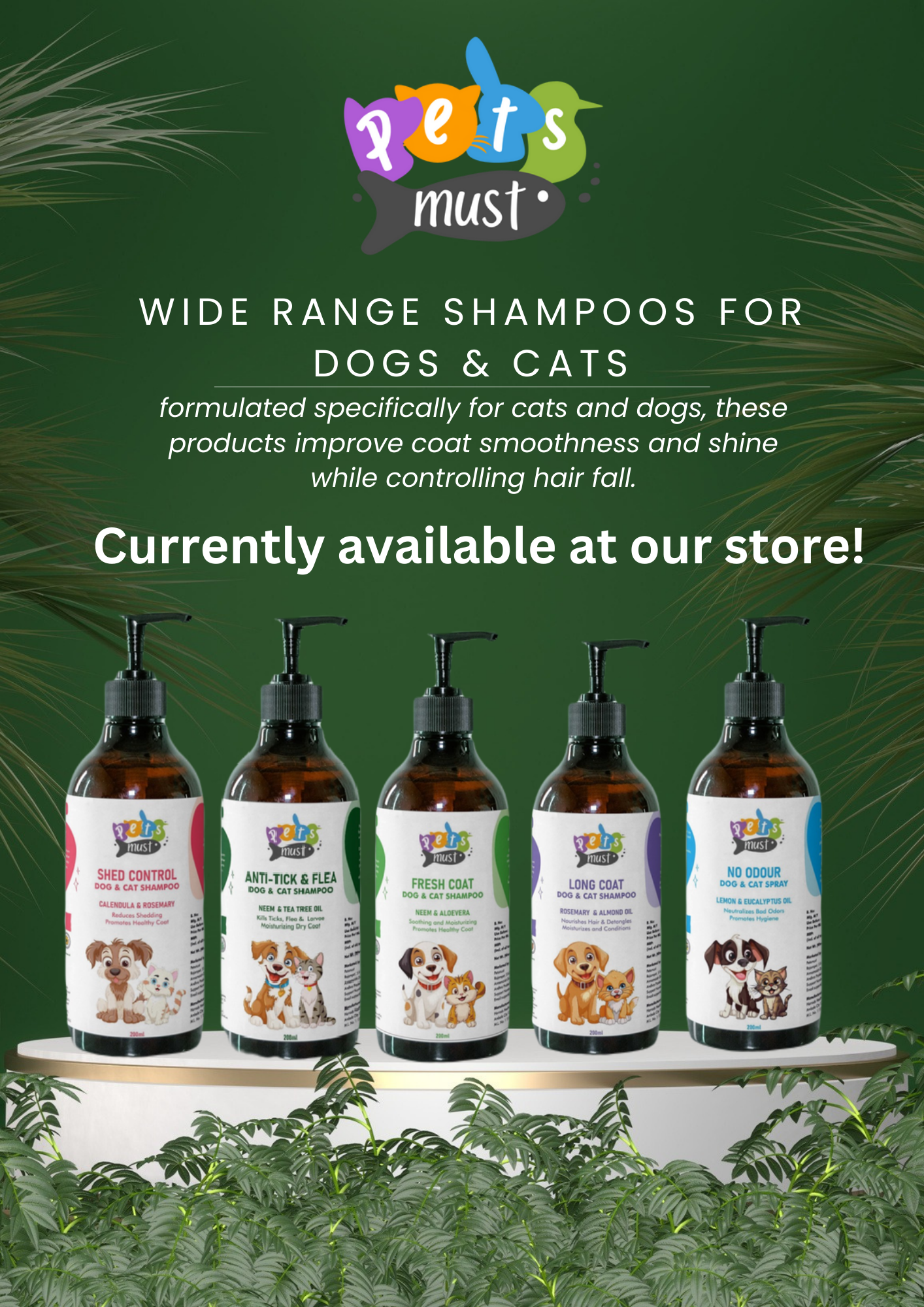 Petsmust Anti tick & flea shampoo
