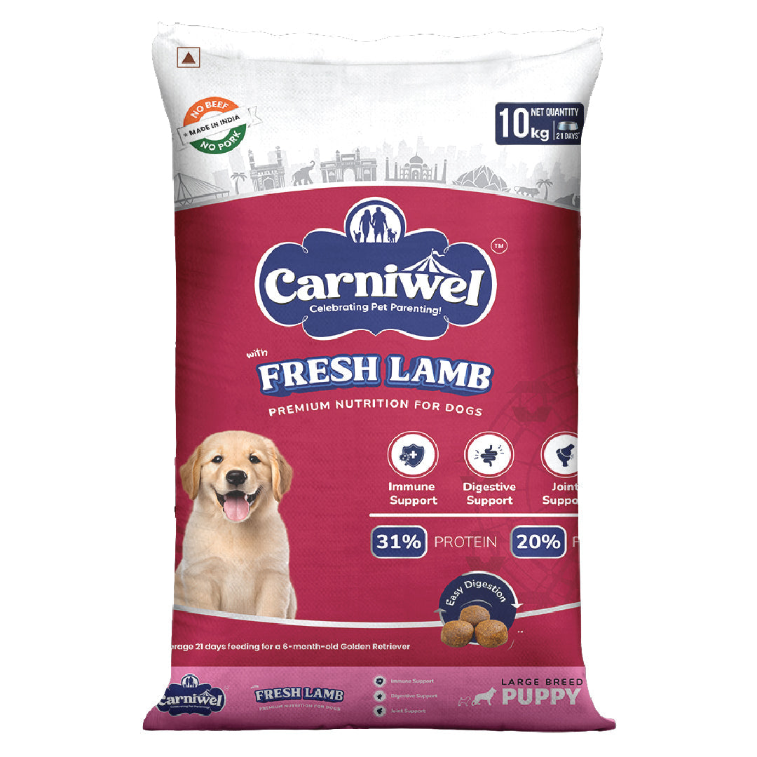 Carniwel with Fresh Lamb, Dry Dog Food for Large Breed, Puppy