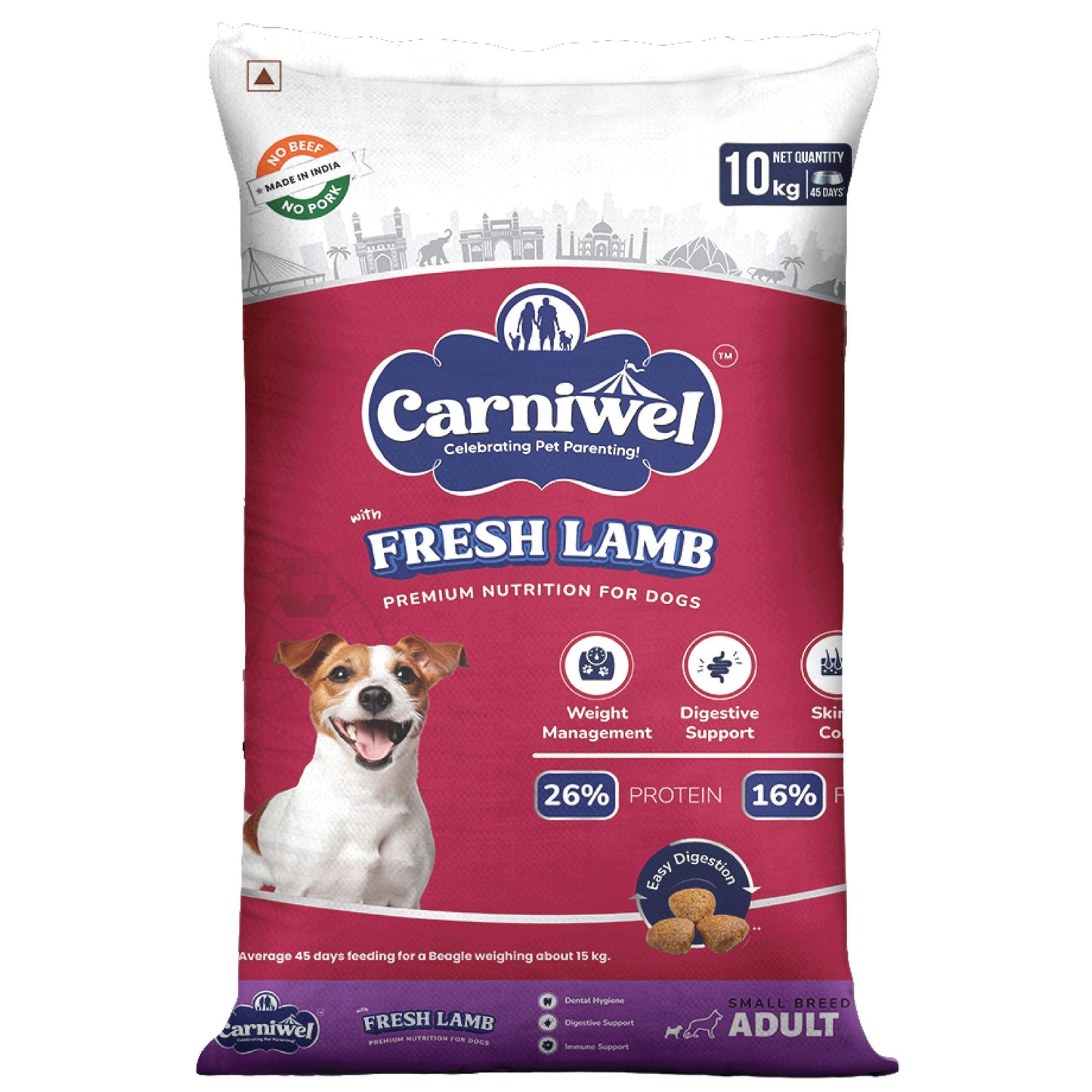 Carniwel with Fresh Lamb, Dry Dog Food for Small Breed, Adult