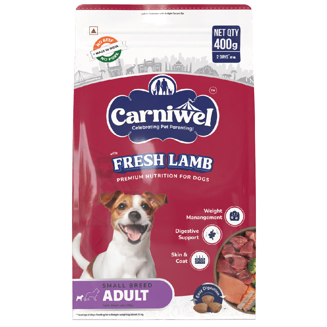 Carniwel with Fresh Lamb, Dry Dog Food for Small Breed, Adult