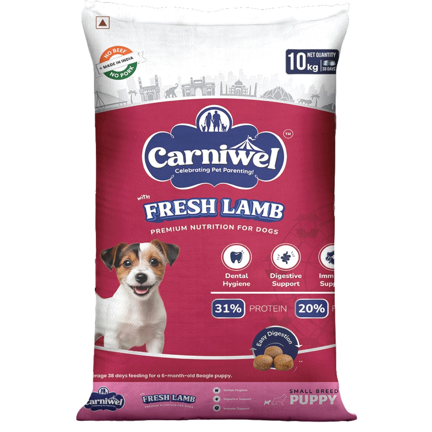 Carniwel with Fresh Lamb, Dry Dog Food for Small Breed, Puppy