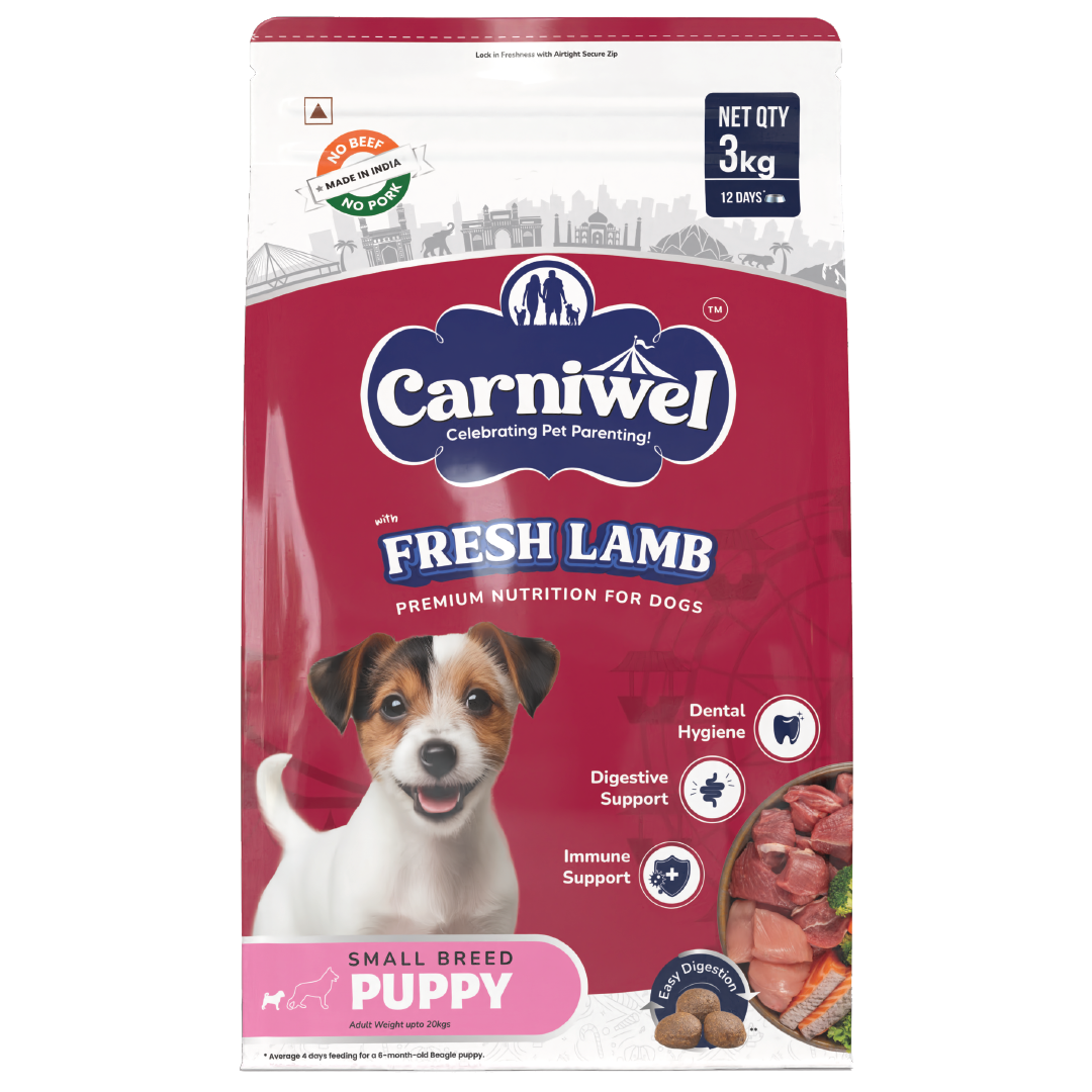 Carniwel with Fresh Lamb, Dry Dog Food for Small Breed, Puppy