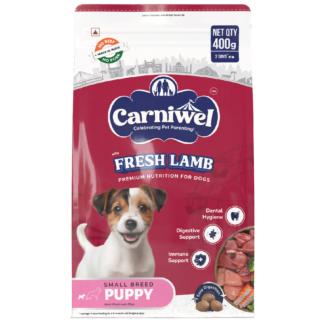 Carniwel with Fresh Lamb, Dry Dog Food for Small Breed, Puppy
