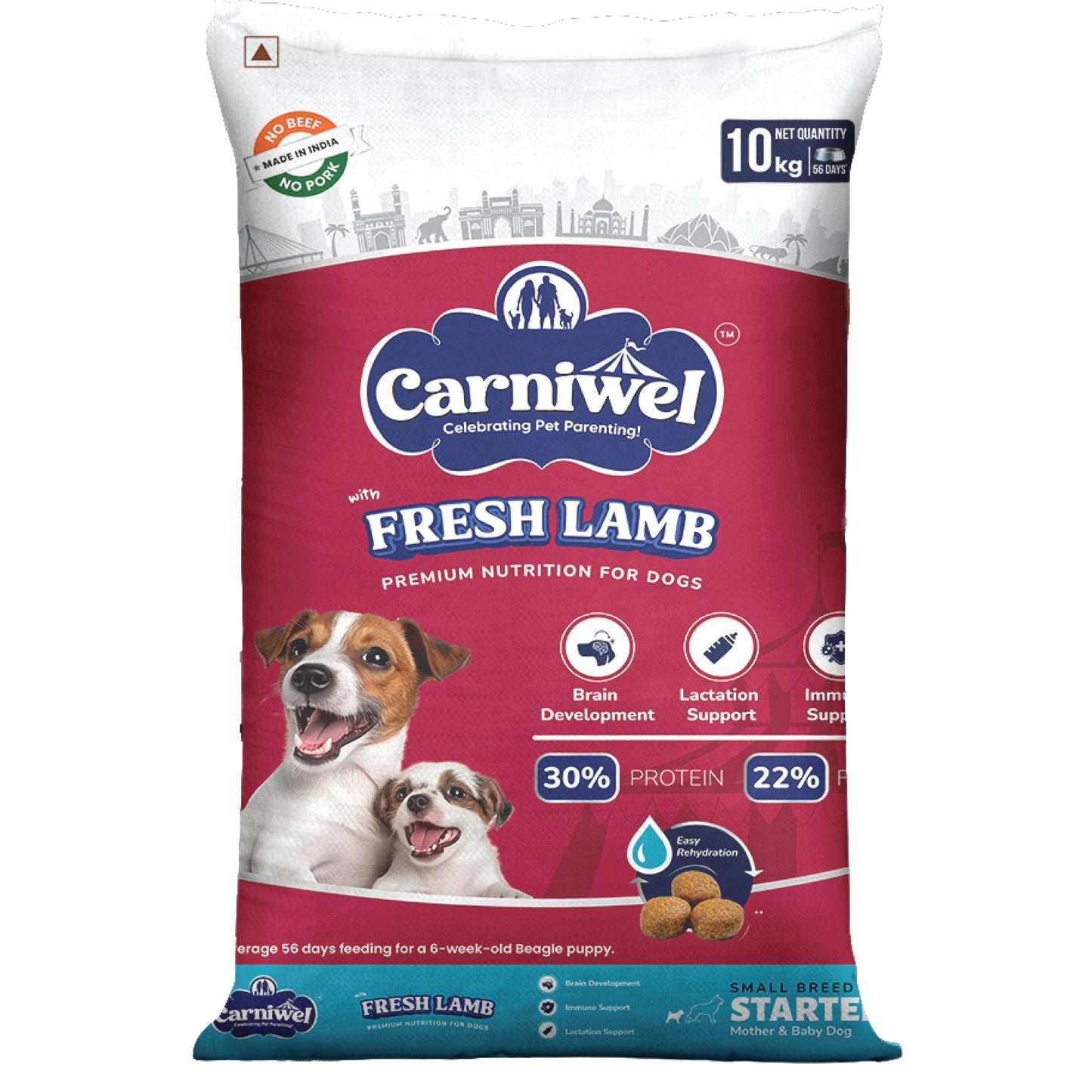 Carniwel with Fresh Lamb, Dry Dog Food for Small Breed, Starter