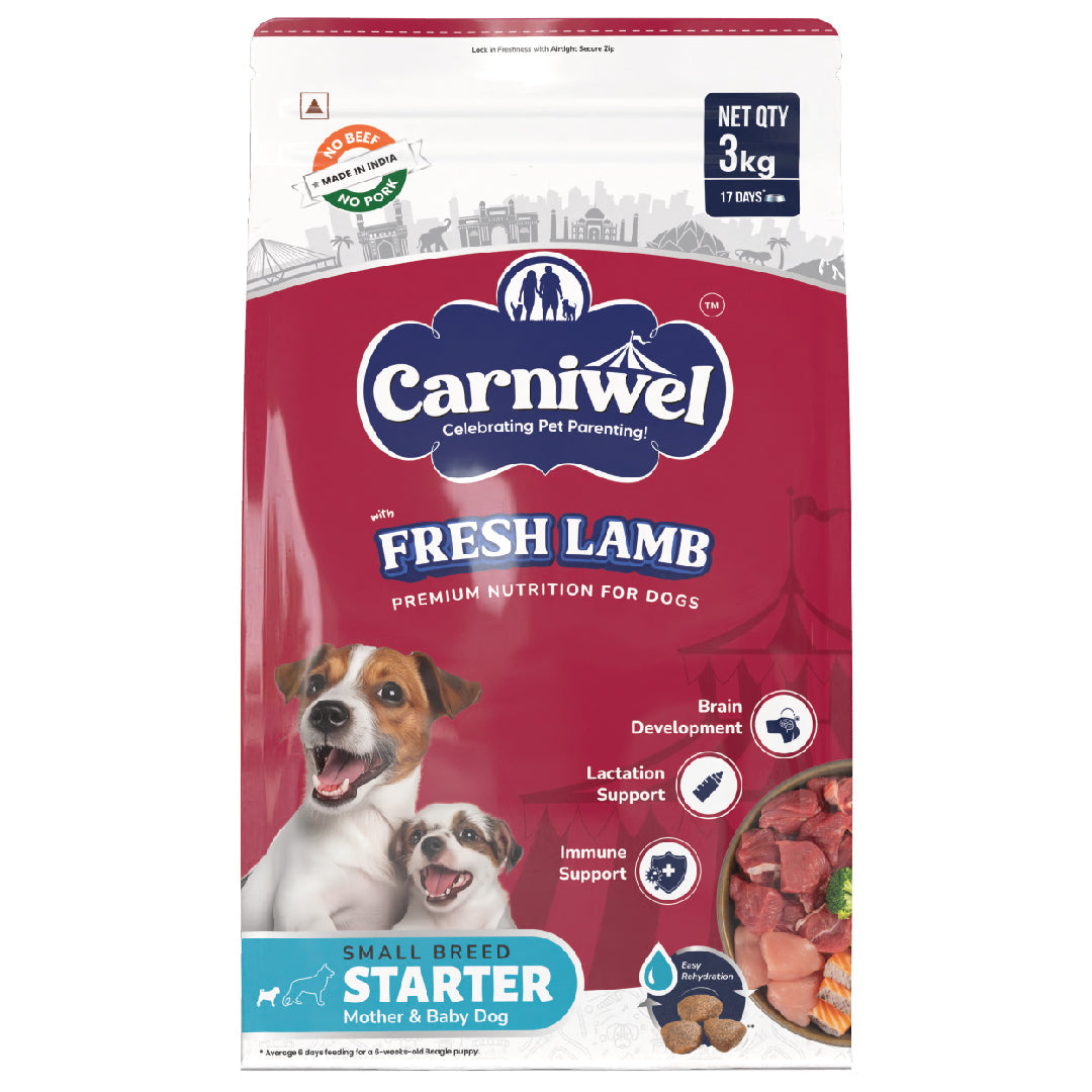 Carniwel with Fresh Lamb, Dry Dog Food for Small Breed, Starter