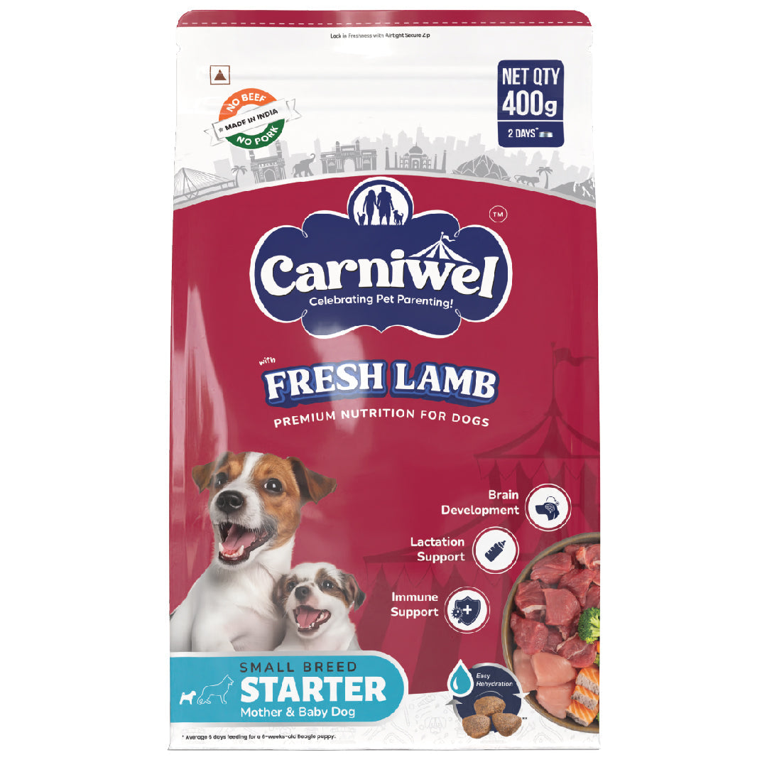Carniwel with Fresh Lamb, Dry Dog Food for Small Breed, Starter