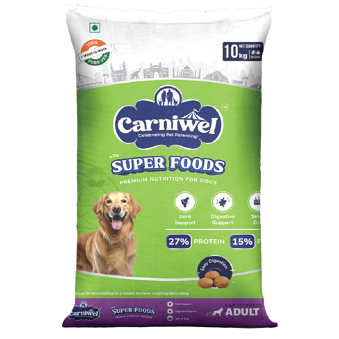 Carniwel with Veg Superfoods, Dry Dog Food for Large Breed, Adult