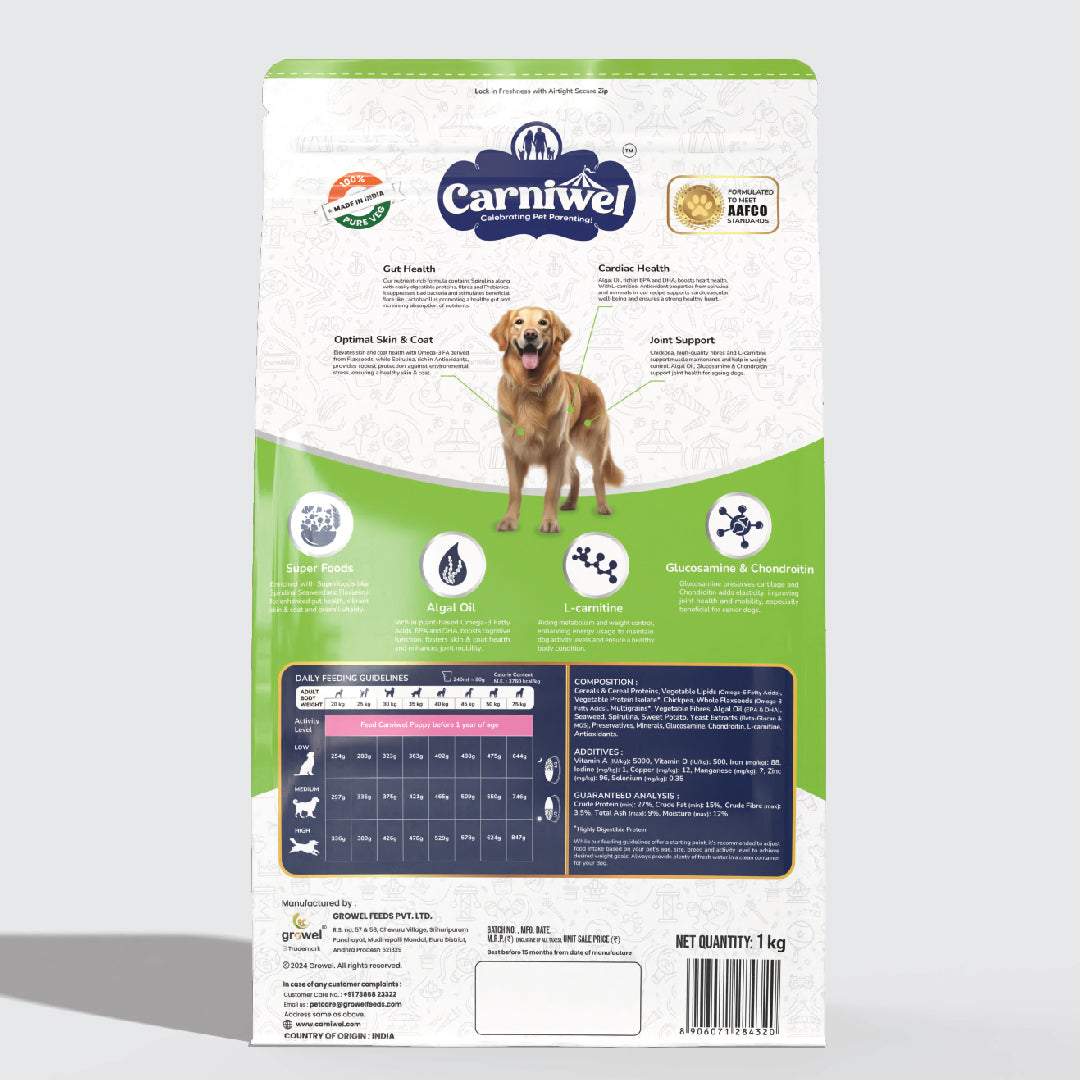 Carniwel with Veg Superfoods, Dry Dog Food for Large Breed, Adult