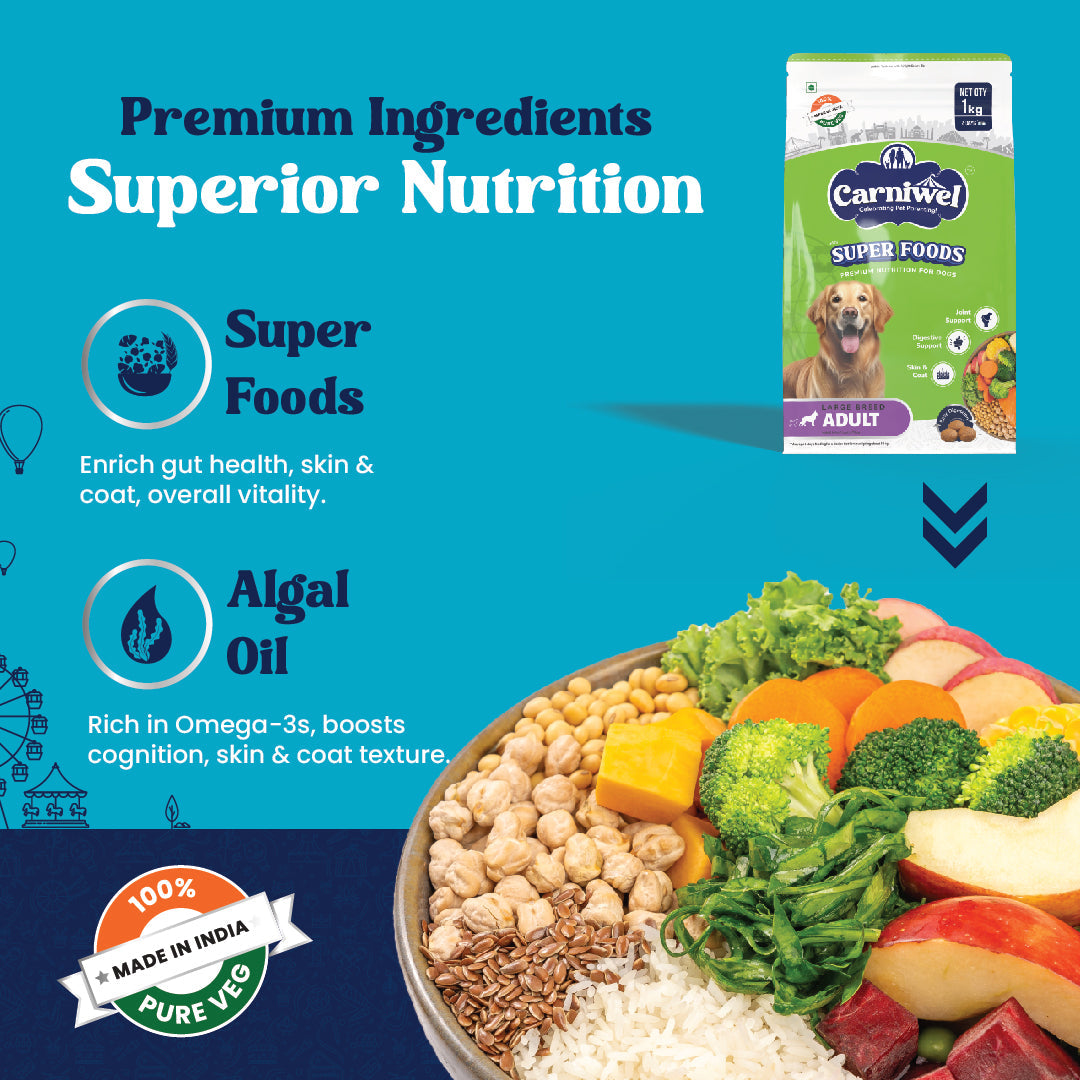 Carniwel with Veg Superfoods, Dry Dog Food for Large Breed, Adult
