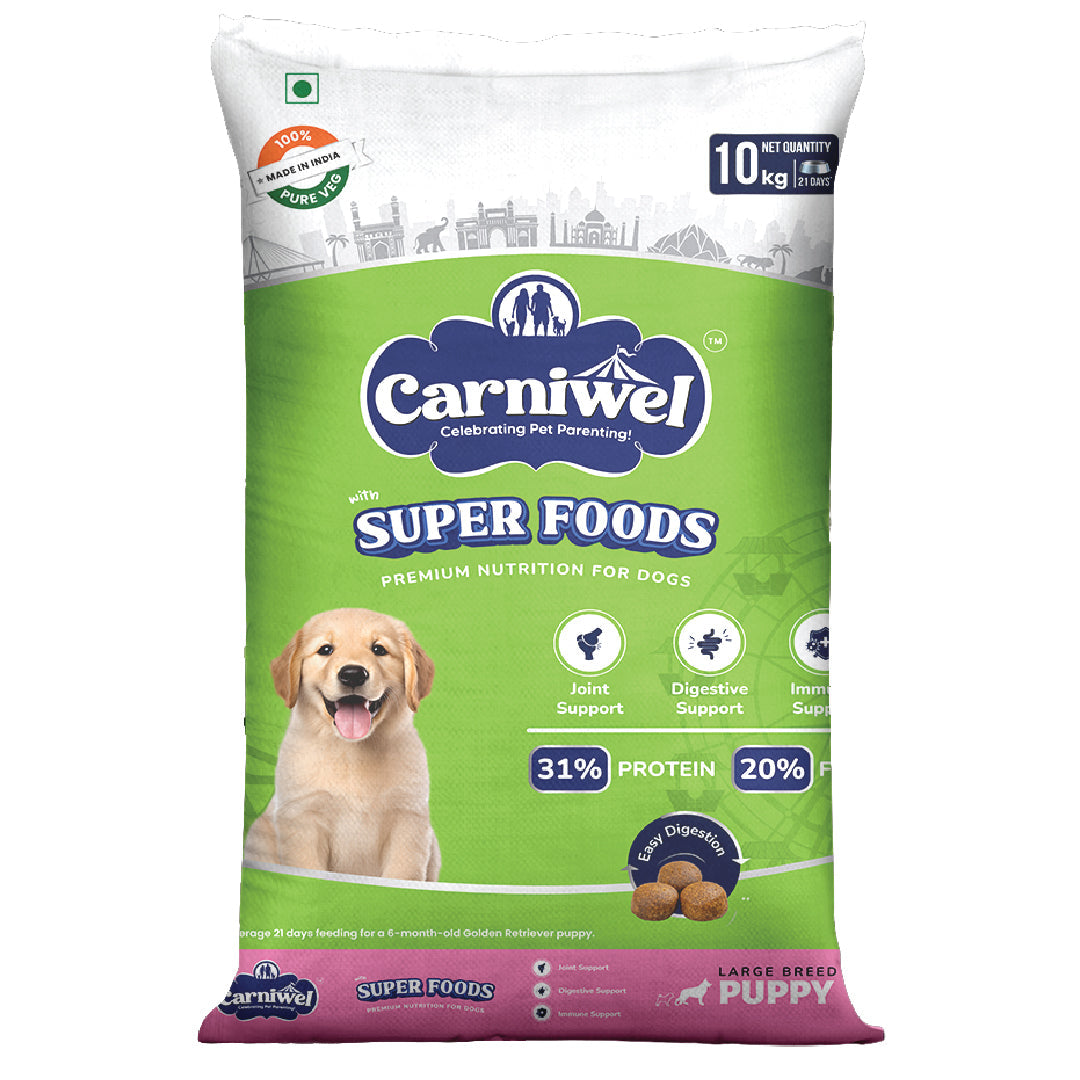 Carniwel with Veg Superfoods, Dry Dog Food for Large Breed, Puppy