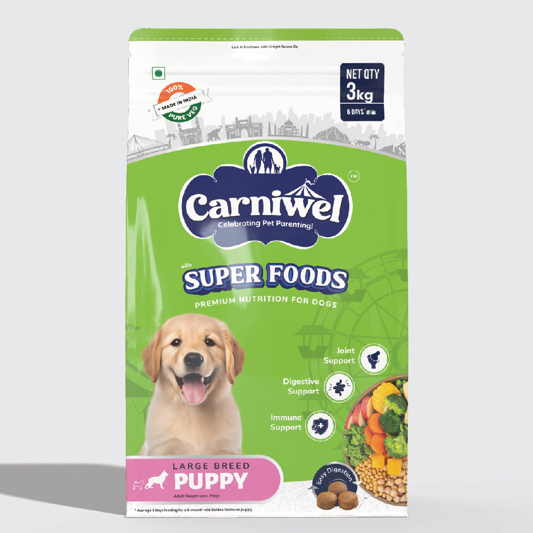Carniwel with Veg Superfoods, Dry Dog Food for Large Breed, Puppy