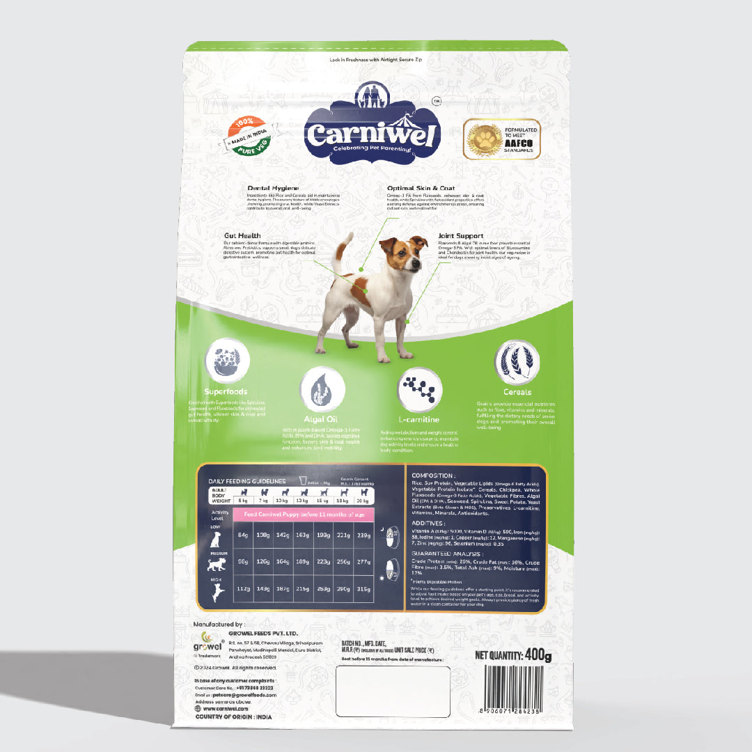 Carniwel with Veg Superfoods, Dry Dog Food for Small Breed, Adult