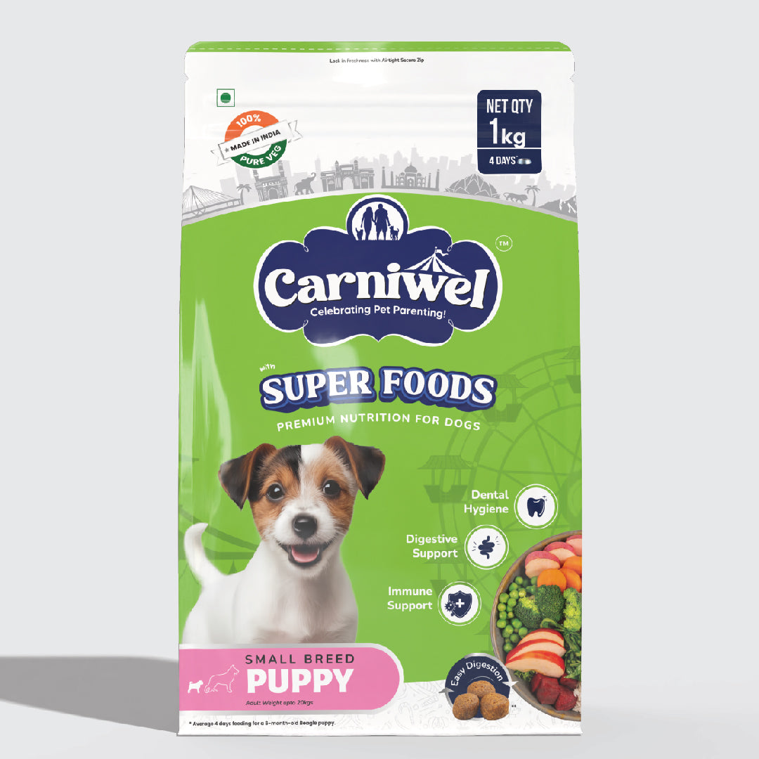 Carniwel with Veg Superfoods, Dry Dog Food for Small Breed, Puppy