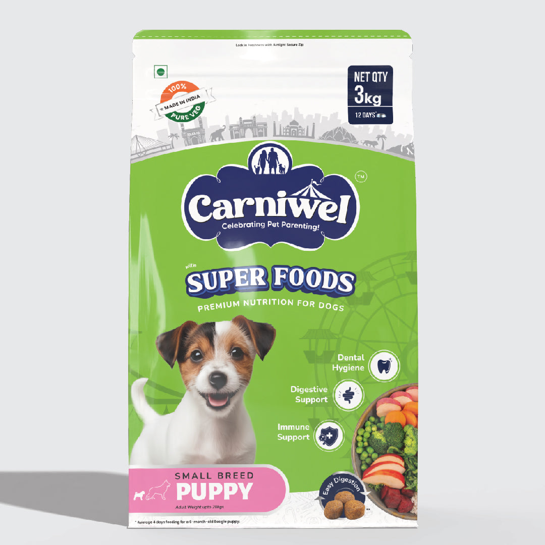 Carniwel with Veg Superfoods, Dry Dog Food for Small Breed, Puppy