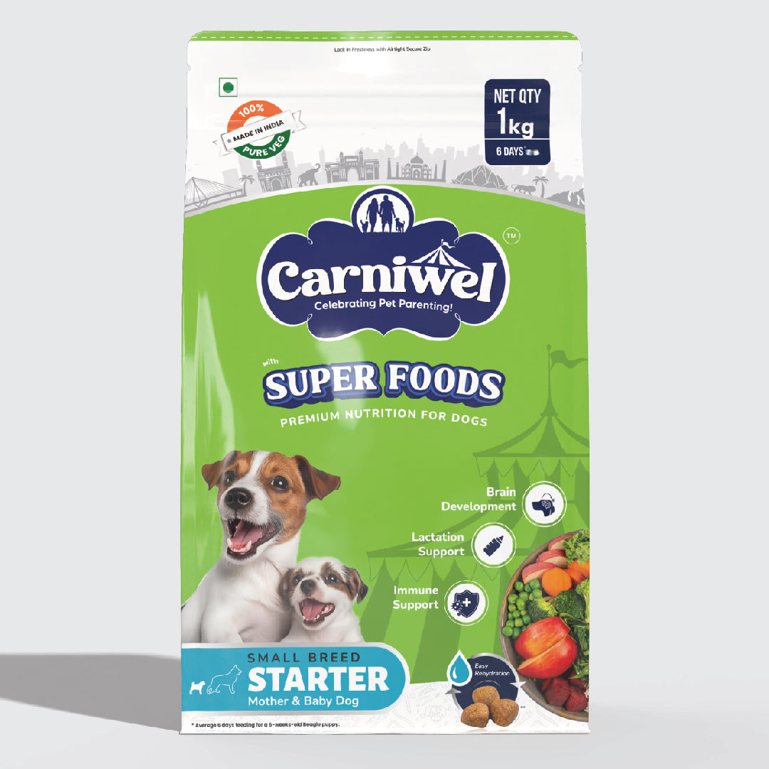 Carniwel with Veg Superfoods, Dry Dog Food for Small Breed, Starter
