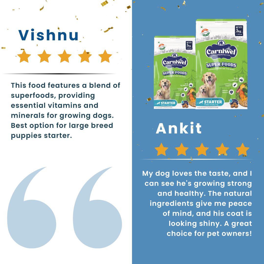 Carniwel with Veg Superfoods, Dry Dog Food for Large Breed, Starter