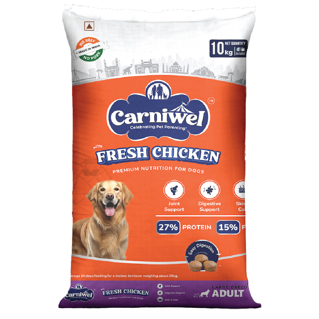 Carniwel with Fresh Chicken, Dry Dog Food for Large Breed, Adult