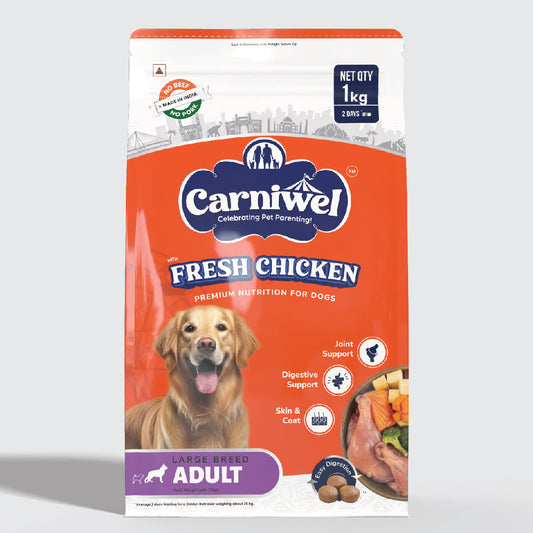 Carniwel with Fresh Chicken, Dry Dog Food for Large Breed, Adult