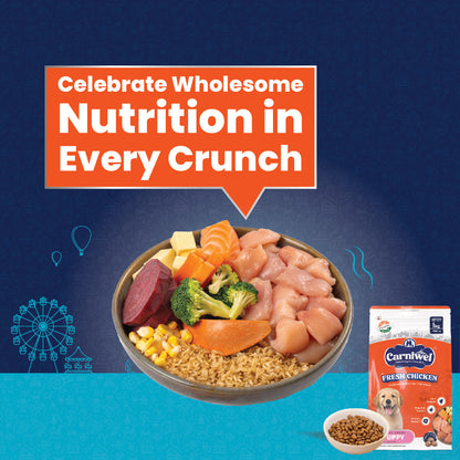 Carniwel with Fresh Chicken, Dry Dog Food for Large Breed, Puppy
