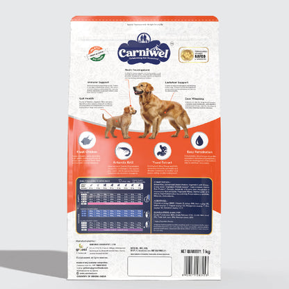 Carniwel with Fresh Chicken, Dry Dog Food for Large Breed, Starter