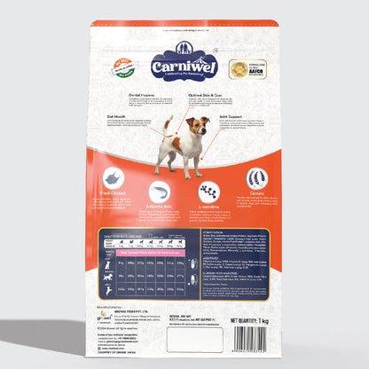 Carniwel with Fresh Chicken, Dry Dog Food for Small Breed, Adult