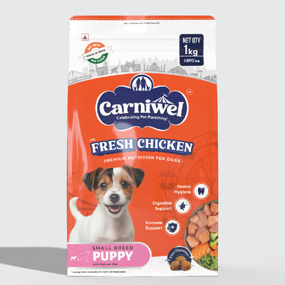 Carniwel with Fresh Chicken, Dry Dog Food for Small Breed, Puppy