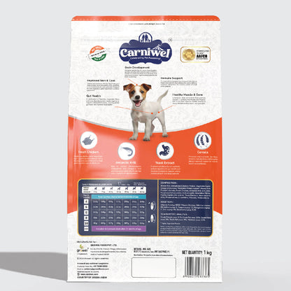 Carniwel with Fresh Chicken, Dry Dog Food for Small Breed, Puppy