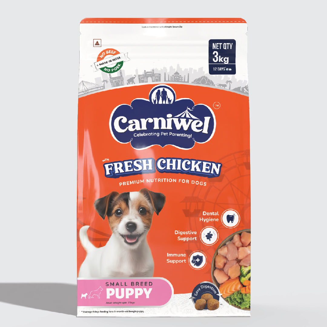 Carniwel with Fresh Chicken, Dry Dog Food for Small Breed, Puppy