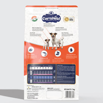 Carniwel with Fresh Chicken, Dry Dog Food for Small Breed, Starter