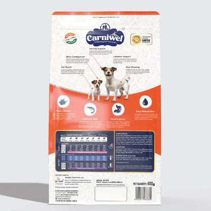 Carniwel with Fresh Chicken, Dry Dog Food for Small Breed, Starter