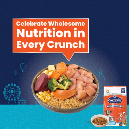 Carniwel with Fresh Chicken, Dry Dog Food for Small Breed, Starter