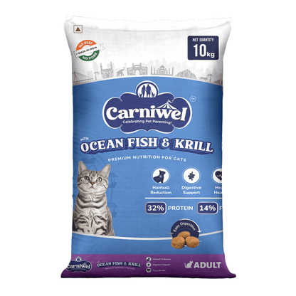 Carniwel with Ocean Fish & Krill, Dry Cat Food, Adult