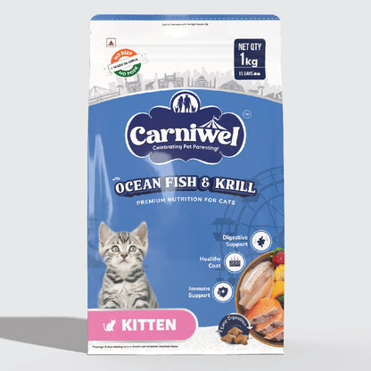 Carniwel with Ocean Fish & Krill, Dry Cat Food, Kitten