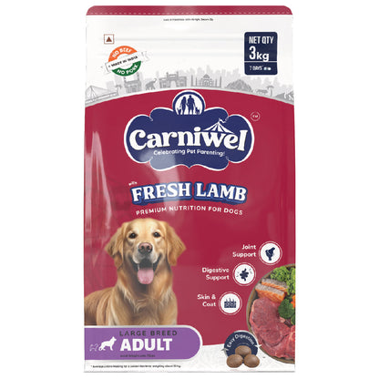 Carniwel with Fresh Lamb, Dry Dog Food for Large Breed, Adult
