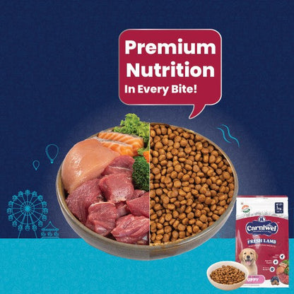 Carniwel with Fresh Lamb, Dry Dog Food for Large Breed, Puppy