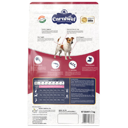 Carniwel with Fresh Lamb, Dry Dog Food for Small Breed, Adult