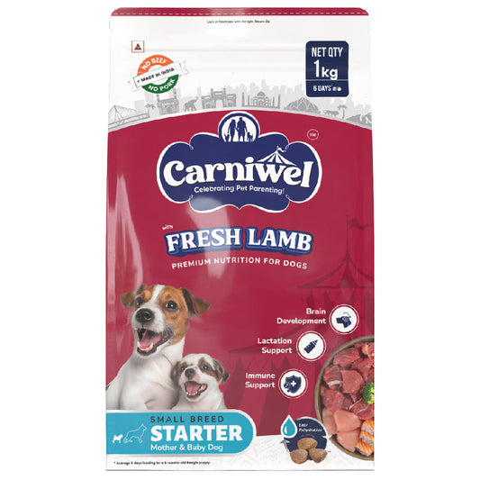 Carniwel with Fresh Lamb, Dry Dog Food for Small Breed, Starter
