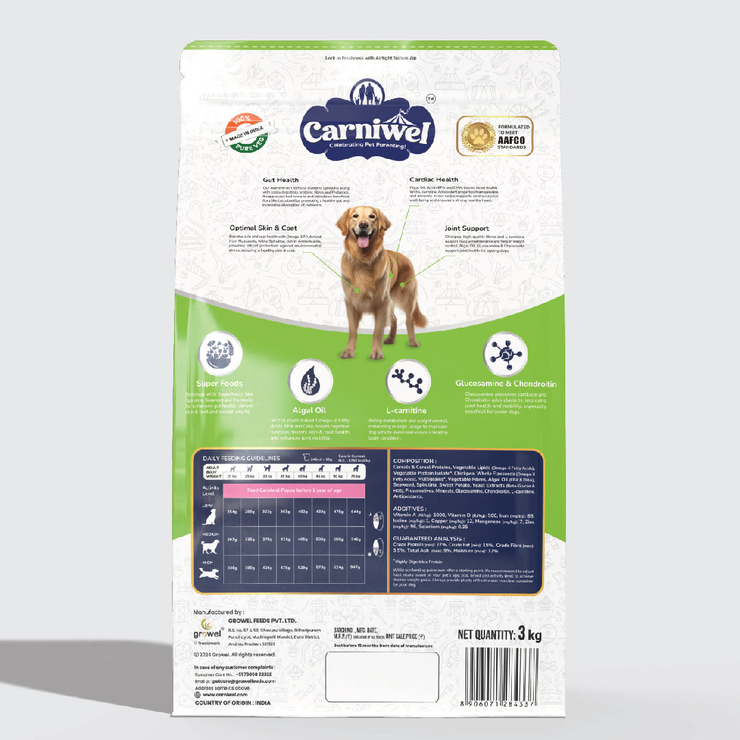 Carniwel with Veg Superfoods, Dry Dog Food for Large Breed, Adult