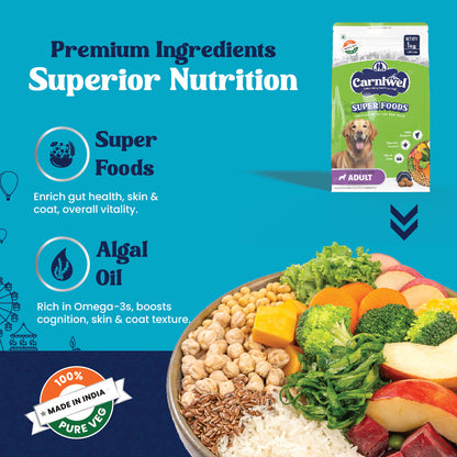 Carniwel with Veg Superfoods, Dry Dog Food for Large Breed, Adult