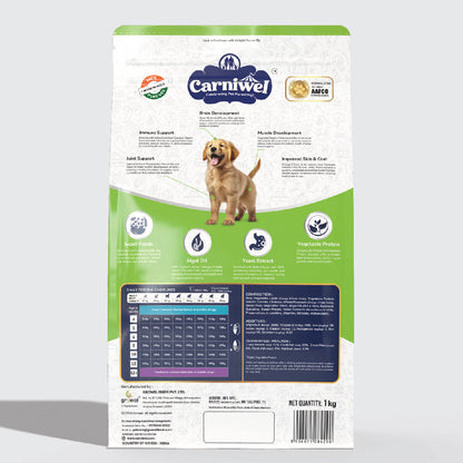 Carniwel with Veg Superfoods, Dry Dog Food for Large Breed, Puppy