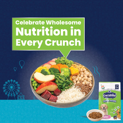 Carniwel with Veg Superfoods, Dry Dog Food for Large Breed, Puppy