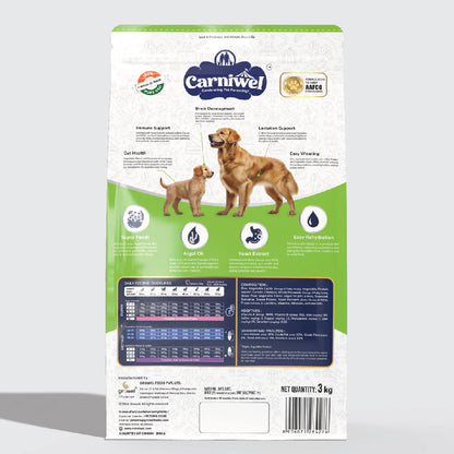 Carniwel with Veg Superfoods, Dry Dog Food for Large Breed, Starter