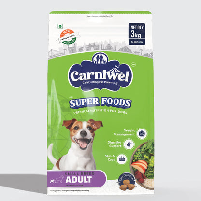 Carniwel with Veg Superfoods, Dry Dog Food for Small Breed, Adult