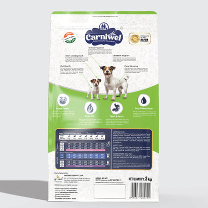 Carniwel with Veg Superfoods, Dry Dog Food for Small Breed, Starter