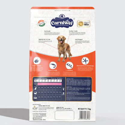 Carniwel with Fresh Chicken, Dry Dog Food for Large Breed, Adult