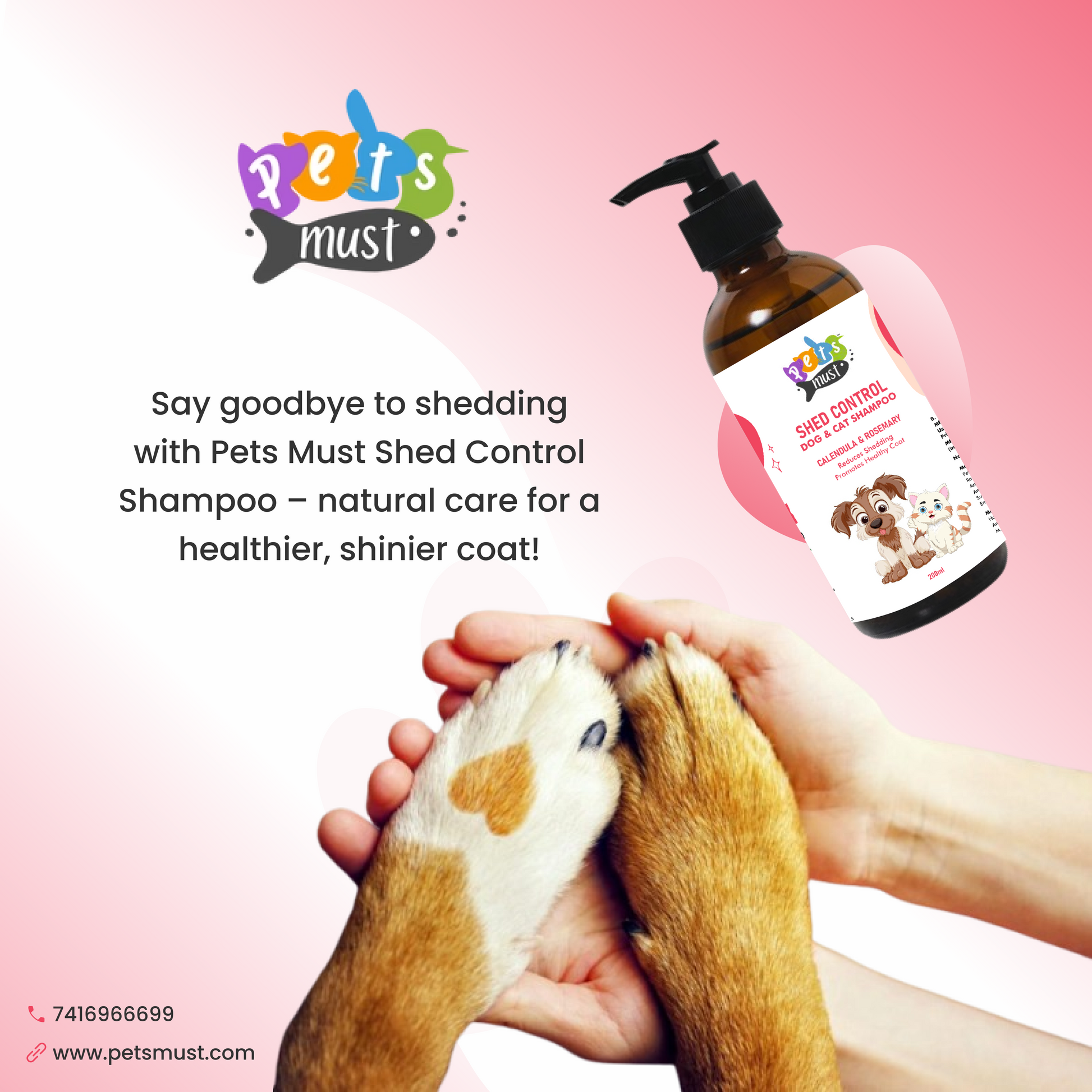 Petsmust Shed Control Shampoo - Main Image