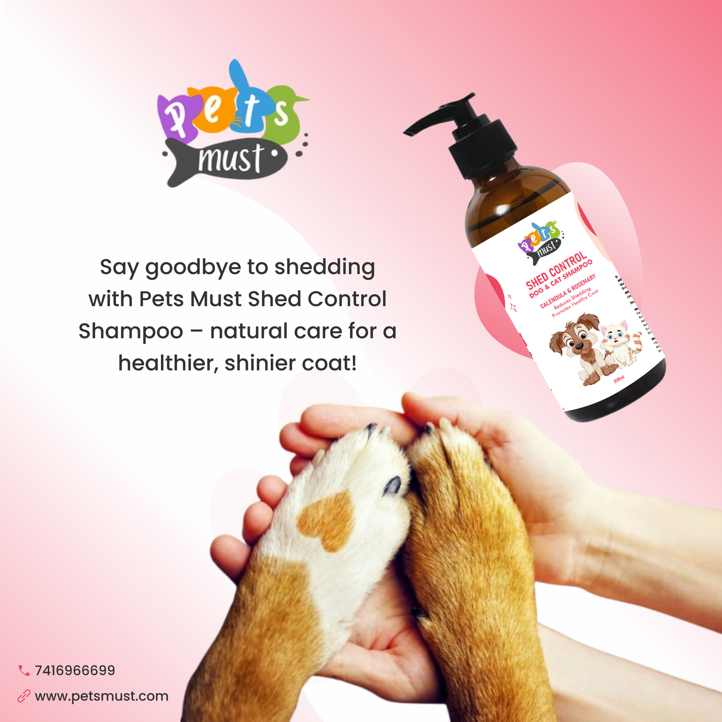 Petsmust Shed Control Shampoo