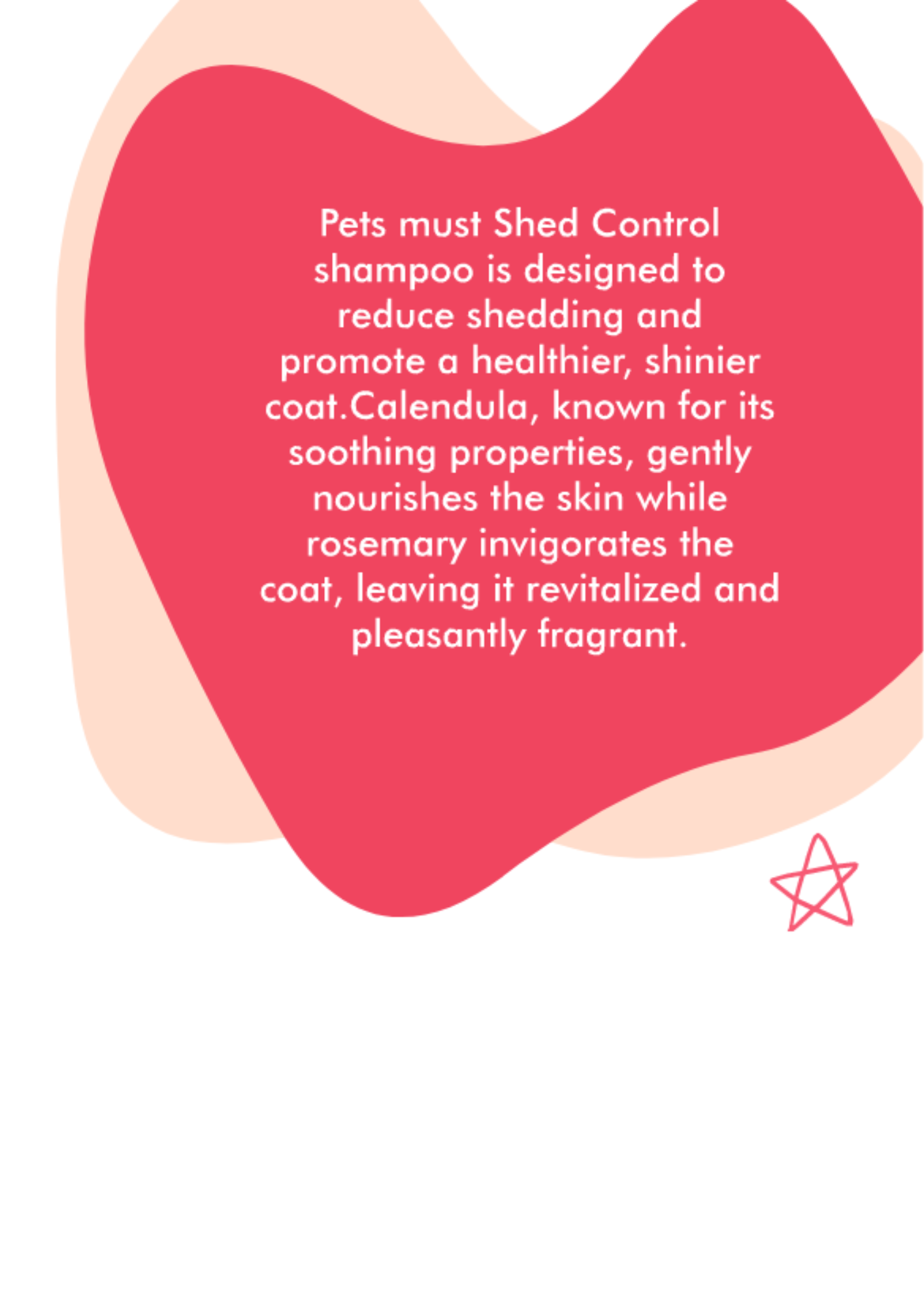 Petsmust shed control shampoo description